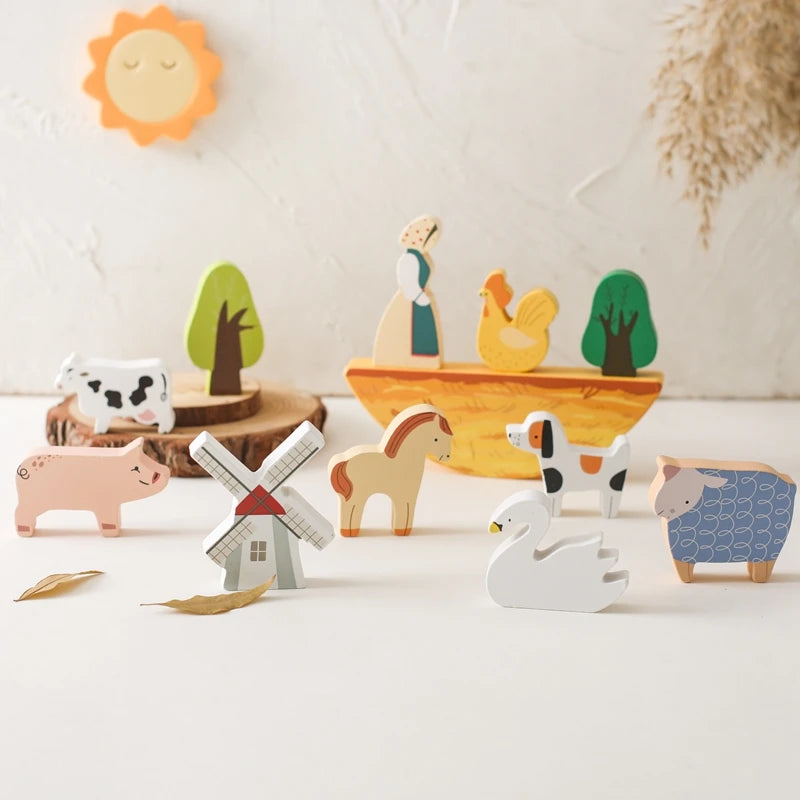 Ma Petite Ferme - Ensemble de jouets en bois