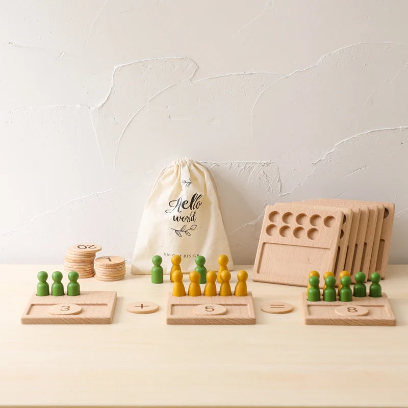 L'Addition Rigolote – Jeu Montessori en Bois