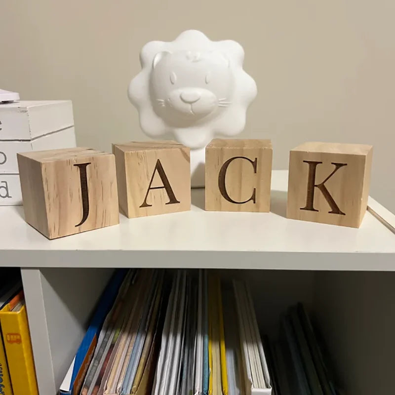 Cubes en Bois Lettres de A à Z